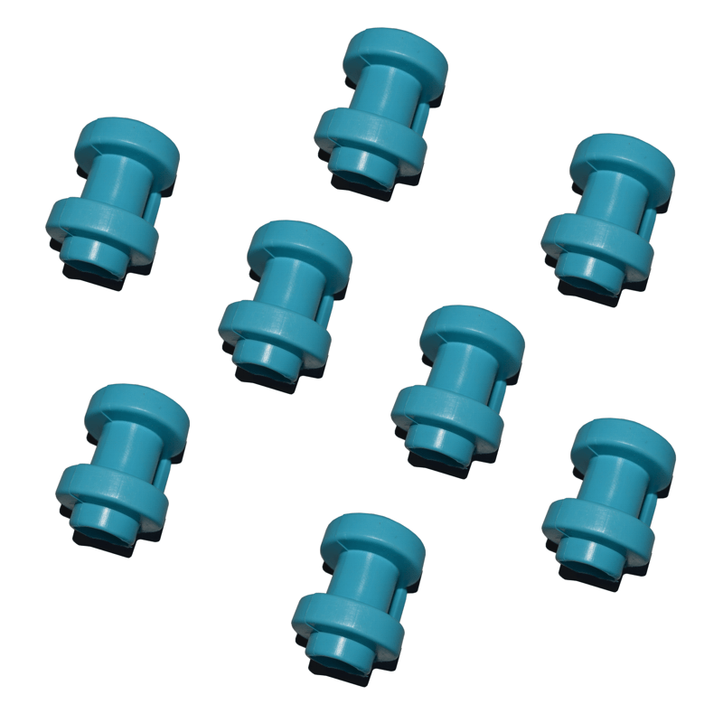 SET DE 8 TOPES CUBRE PILAR, PARA TUBO DE (2,5 CM) - Mi tienda